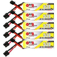 bateria lipo gaoneng gnb 76v 530mah 90c 2s lihv de 5 piezas con conector xt30 para el dron de carreras sub250 nanofly20