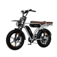 bicicleta electrica de ruedas anchas velopro m9 250 w dos baterias 48 v 175 ah neumaticos 20  40 pulgadas suspension delantera y trasera gris