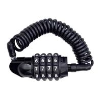xanes candado de bicicleta enrollable con combinacion de 4 digitos cable de seguridad anti-robo 15 m cierre retracta