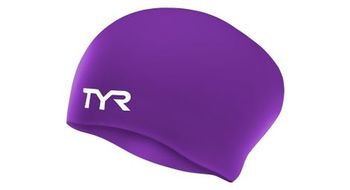 Gorro de bano tyr violet para pelo largo