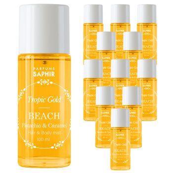 Pack De 12 Hair & Body Mist Tropic Gold Spray Saphir Beach 100ml