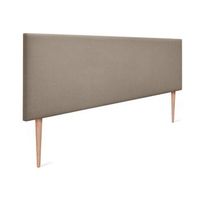 cabecero de tela aqualine liso 160x105cm con patas camas 150160 - tierra