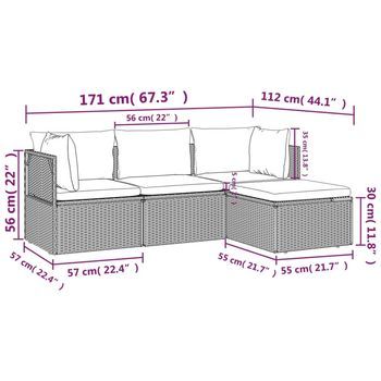 Conjunto De Sillas De Recreo Al Aire Libre (adecuado Para Patios, Incluye Cojines)