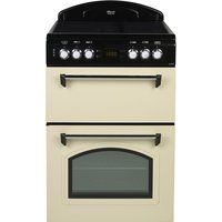 leisure cla60cec 60 cm electric ceramic cooker - cream  black cream