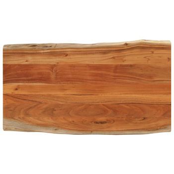 Tablero De Mesa Rectangular Borde Natural Acacia 120x60x2,5 Cm Vidaxl
