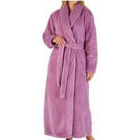 longer length luxury waffle fleece shawl collar wrap housecoat