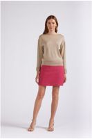 jersey de manga larga de lurex light gold
