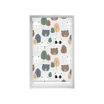 Estor Estampado Easyfix - Estor Sin Herramientas Tamaño 90x150 - Estor Sin Taladro Color Bear | Blindecor