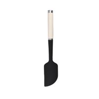 lengua de cocina curvada de silicona crema