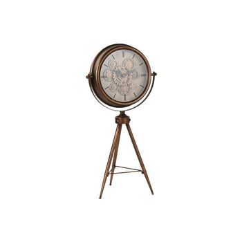 Reloj Pie Metal Cristal 43x30x85 Movimiento Dorado