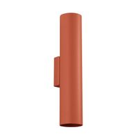 aplique de pared vaza rojo 2 luces
