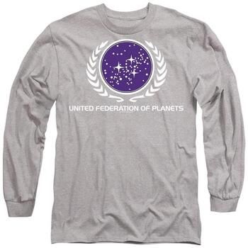 Star Trek Camiseta manga larga United Federation para hombre