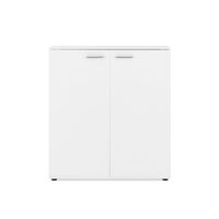 zapatero 2 puertas 8 baldas - 100 cm - blanco