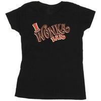 willy wonka camiseta bar logo para mujer