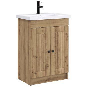 Juego De Muebles De Baño Roble Artisan 56 X 37,5 X 81 Cm Vidaxl