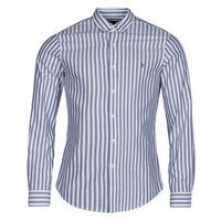 polo ralph lauren camisa manga larga camisa de corte recto en oxford para hombre