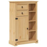 armario de bano  mueble de bano corona madera maciza de pino 70x33x110 cm