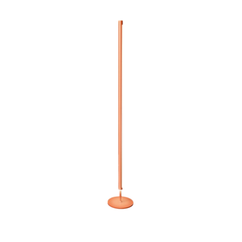 Ray - Lámpara De Pie Led Regulable De 25 W, 3000 K, 2000 Lm, 160 Cm De Alto, Interruptor De Pie - Perenz - Naranja