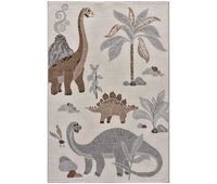 alfombra infantil dinosaurios blanco beats 120x170 cm - atticgo