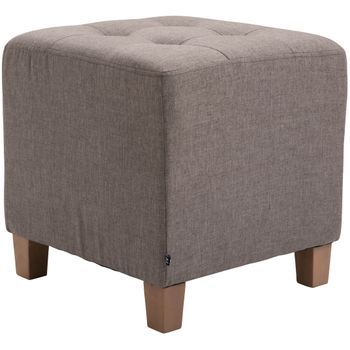 Taburete Bajo Pharao Tela Gris Topo 45x45x46 Cm Clp