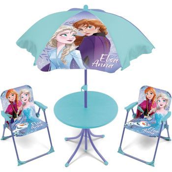 Set Mesa Con Sombrilla Y Sillas Frozen