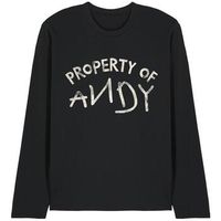 disney camiseta manga larga property of andy para mujer