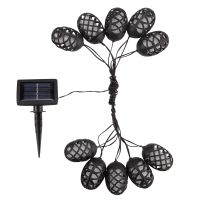 solar cool flickering flame string lights