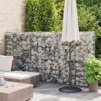 cesta para muro de gaviones  gavion para piedras  gavion decorativo de alambre galvanizado 150x100x30cm cfw907875