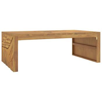 Mesa De Centro，mesa Auxiliar，mesita De Centro Madera Maciza De Teca 110x60x38 Cm