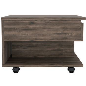 Mesa De Centro Luanda Con Parte Superior Elevable, 1 Cajón Y 1 Estante