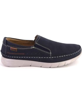 de BAERCHI 3994 MOCASINES DE HOMBRE NOBUK AZUL MARINO