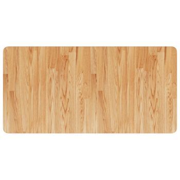 Encimera Baño | Mueble De Baño Madera Maciza Tratada Marrón Claro 100x50x2,5 Cm