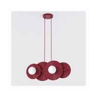 lampara de techo drino granate 4 luces