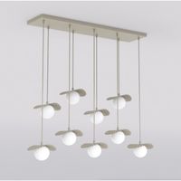 lampara de techo valbona beis 9 luces
