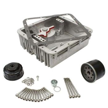 Cárter de aceite Moto Guzzi Serie Grossa filtro bajo gris