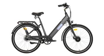 Bicicleta electrica urbana bckl shimano nexus 7v negra talla unica   bicicleta de exposicion