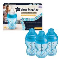 tommee tippee advanced anti-colic bottles blue