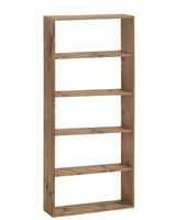 estanteria de madera maciza con 4 estantes envejecido 802x1796cm