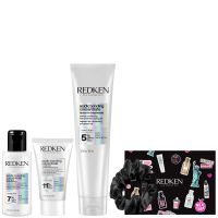 redken acidic bonding concentrate shampoo 75ml redken acidic bonding concentrate conditioner 50ml redken acidic bonding concentrate leave-in treatment 150ml  limited-edition satin scrunchie set totw bundle