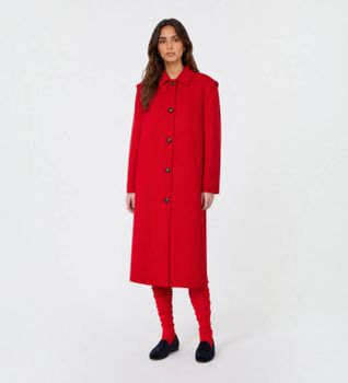 Weekend Max Mara para mujer. 2625016026650 Abrigo Wksgessati rojo (38), Lana, Clásico
