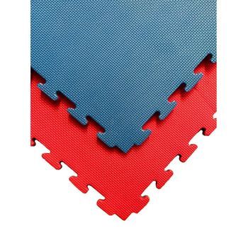 Jardin202 - Tatami Puzzle  Lote X10 Loseta - Rojo/azul  Esterilla Reversible Antideslizante  Artes Marciales, Judo  Espesor: 40mm ()  Espesor: 40mm