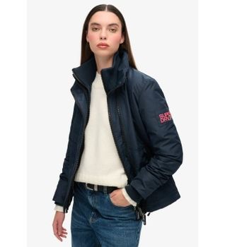 Superdry para mujer. W5011828A Chaqueta Windbraker marino (S), Casual, Poliéster Reciclado, Sostenible