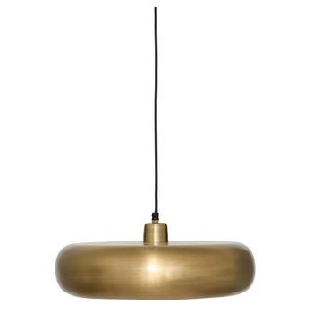 Lámpara Colgante Gena Redonda, 39 Cm De Diámetro, Dorada - Atmosphera Createur D'interieur