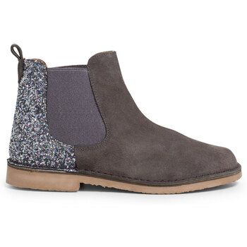 Pisamonas Botines Botines Niña Serraje Con Talonera Glitter para niña