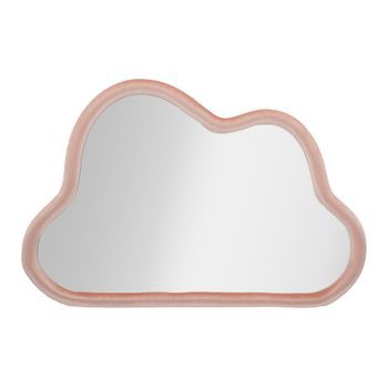 Espejo De Pared De Terciopelo Rosa Cm 90x4x60