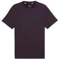 puma camiseta t-shirt essential logo violet para hombre