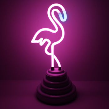 Neon Flamingo Light - USB or B/O