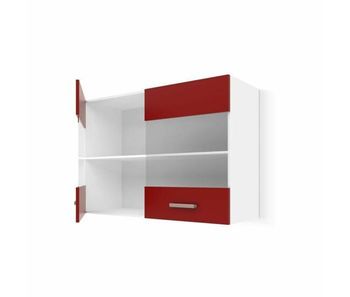 Armario 80 x 31 x 55 cm cristal melamina pvc