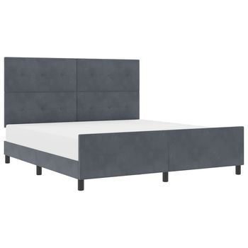 Cama Tapizada 207x186x128 Cm  - Gris