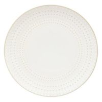 lote de 6 platos llanos con borde de lunares camille 27 cm blancos - atmosphera createur dinterieur